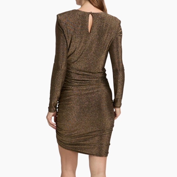 Veronica Beard Cyrus Stretch Metallic Minidress - Picture 3 of 6